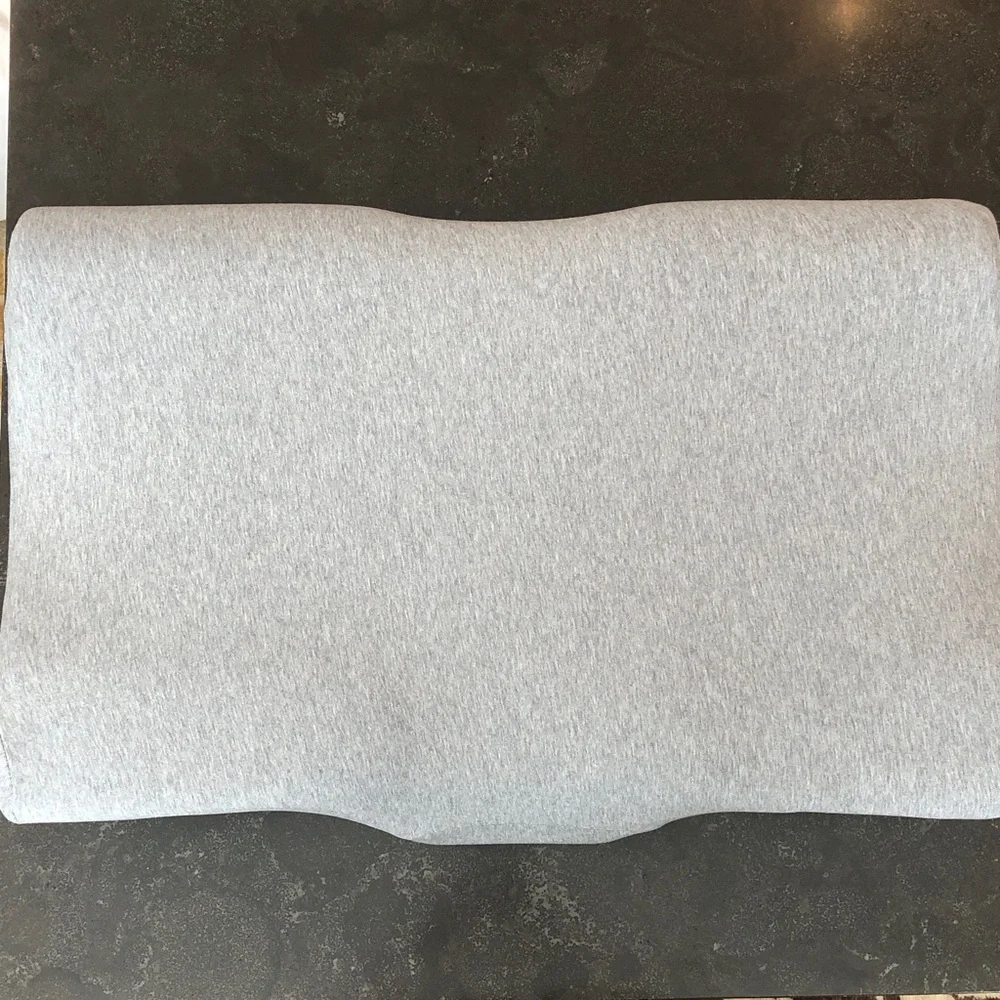 Ergonomic Contour Pillow in Light Gray - Supportive Neck Comfort, New in box